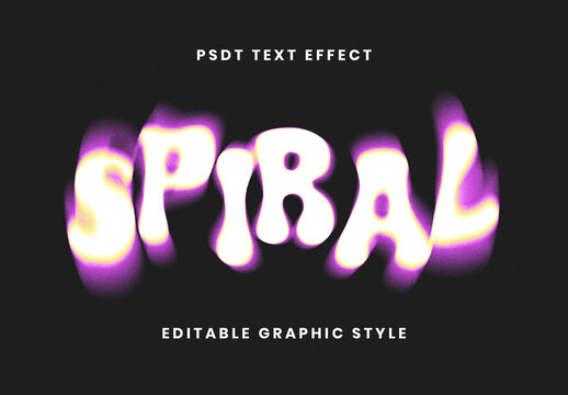 Glow Motion Blur  Distortion Text Effect