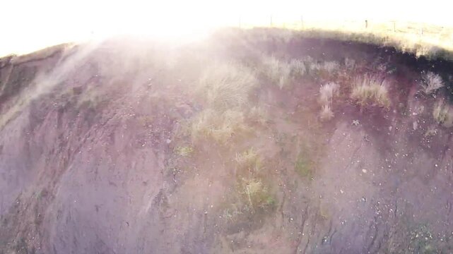 aerial view of durham coastline at easington colliery, october 2021