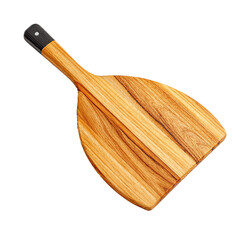 Wooden pizza peel baking tool for a home kitchen or pizzeria transparent background