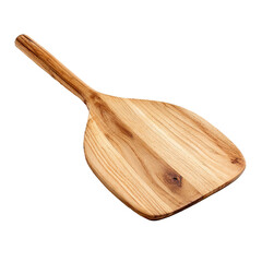 Wooden pizza peel baking tool for a home kitchen or pizzeria transparent background