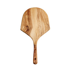 Wooden pizza peel baking tool for a home kitchen or pizzeria transparent background