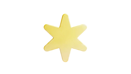 Yellow Six-Pointed Star Icon