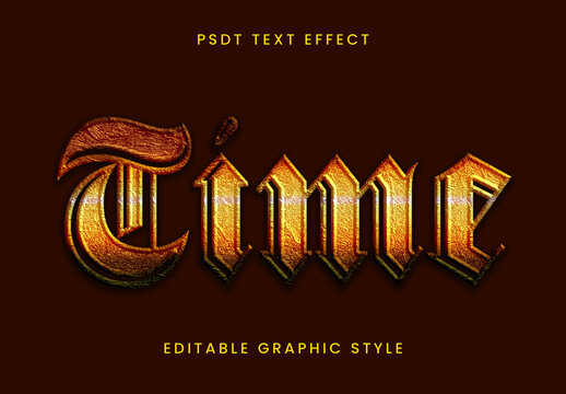 Medieval Gold Text Effect