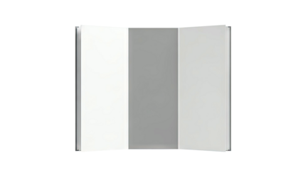 Modern Tri-fold Room Divider with White and Gray Panels
