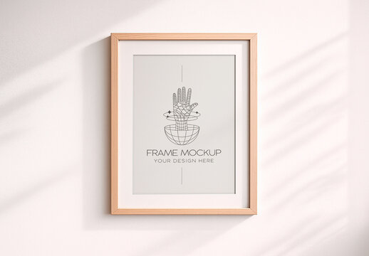 Minimal Wooden Frame Mockup