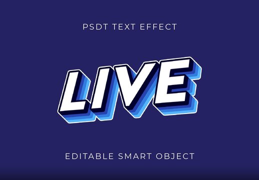 Layered Extrude Text Effect