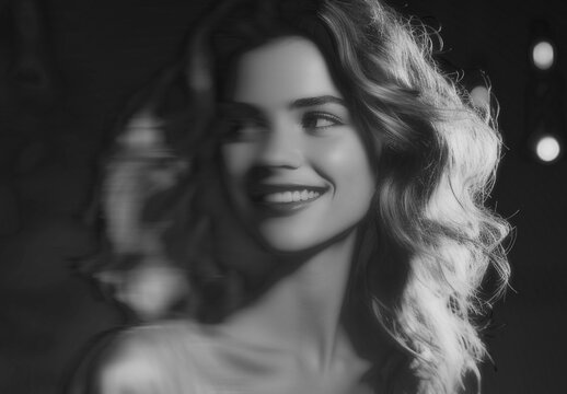 Black And White Motion Blur Photo Effect