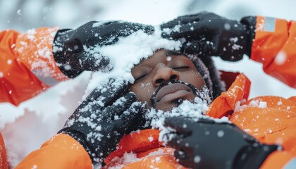 Linemen working on power lines during a snowstorm, braving harsh winter conditions to restore electricity