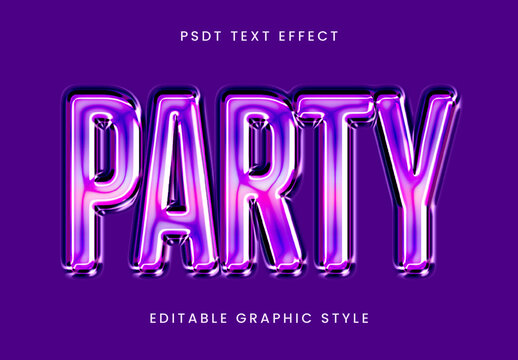 Pink And Purple Neon Glow Text Effect Chrome Shiny Font