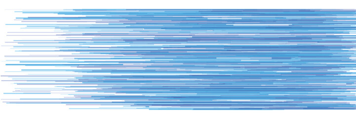 Abstract blue horizontal lines pattern on white background with varying shades of blue