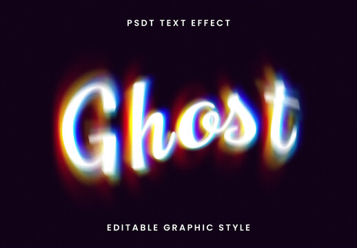 Distortion Blur Text Effect