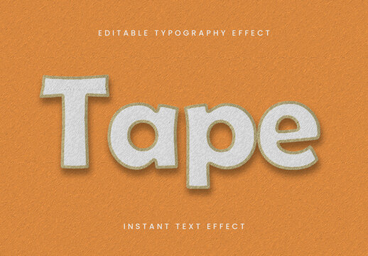 White And Gray DIY Label Text Effect Stitched Fabric Font