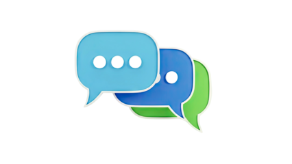 3D Chat Bubbles Icon