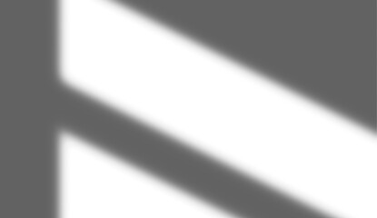 Transparent window blind shadow overlay effect on checkered background creates realistic indoor sunlight scene for product mockup design