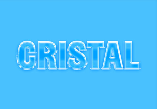 Shiny Glass Text Effect