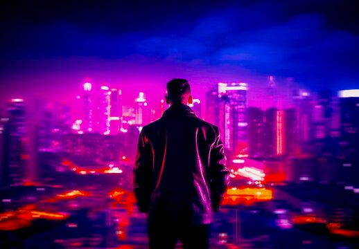  Cyberpunk Photo Effect