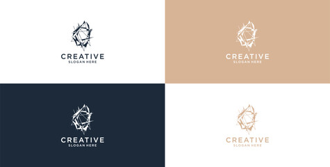 modern technology icon logo design