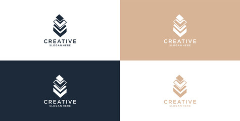 modern technology icon logo design