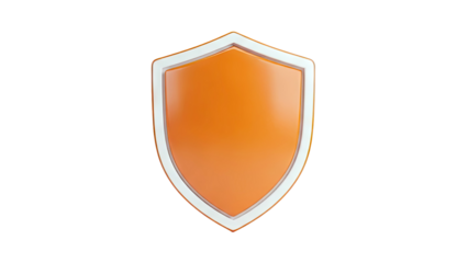 Orange Shield Icon