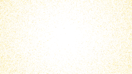 Gold glitter texture isolated on transparent background