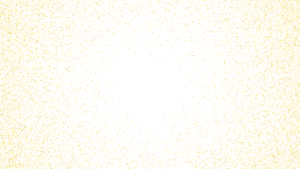 Gold glitter sparkles isolated on transparent background