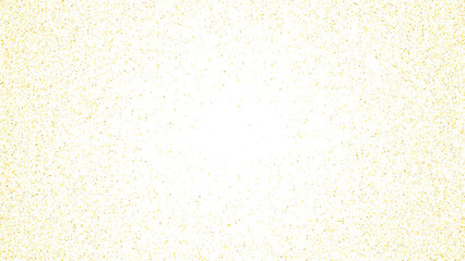 Gold glitter texture isolated on transparent background