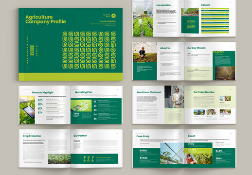 Company Profile Brochure Landscape Layout