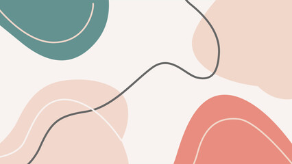 Simple paint pattern abstract pastel background flat color vector illustration template design