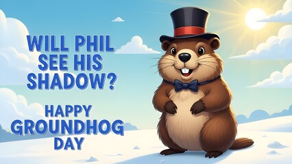 Groundhog day fun punxsutawney phil predicts spring with shadow sighting