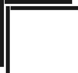 black frame for any text