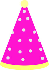 vector illustration of a party hat