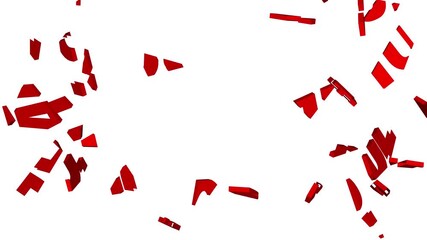 Animated ‘alcohol’ text cracking and shattering into fragments, symbolizing the breakdown of addiction, awareness of alcohol dangers, and a strong message for health, recovery and prevention campaigns