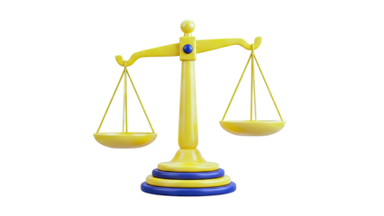 Yellow and Blue Balance Scale