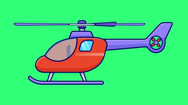 Helicopter cartoon for kids