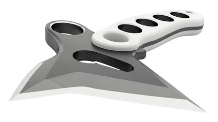Obraz premium Modern Shuriken with White Handle