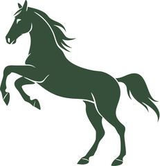 Fototapeta premium black horse vector illustration