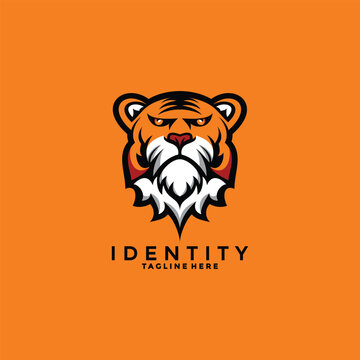 COOL TIGER HEAD LOGO DESIGN