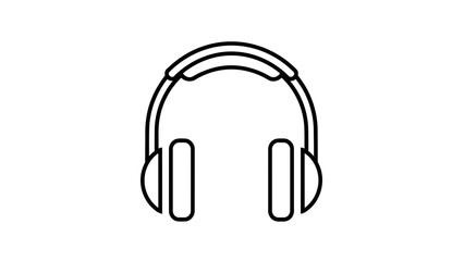 black headphones icon