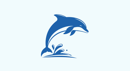 dolphin jumping out water blue