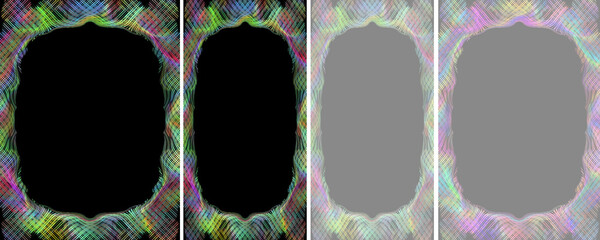 Mega Bundle of Vertical Frames and Backgrounds, Hand-Drawn Collection featuring Neon Glitch, Floral Embroidery, Satin Waves, and Geometric Tech Borders