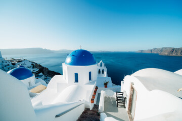 Fototapeta premium ギリシャのサントリーニ島の美しい風景