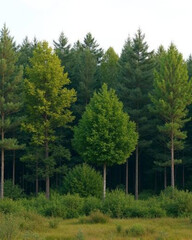 Fototapeta premium forest, woodland, protected forest, nature reserve, natural area, trees, greenery, wildlife habitat, conservation area, outdoor nature, natural environment, serene forest, dense trees, forest preserve