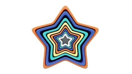 Fototapeta premium Nested Star Shapes