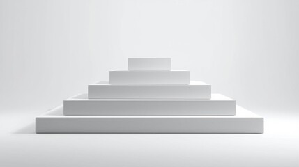 Hierarchy, A colorful abstract design showcasing geometric shapes and elevations, perfect for backgrounds, digital art, or creative projects.