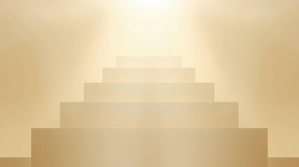 Hierarchy, A visual representation of religious hierarchy illustrated through ascending levels of light, symbolizing spiritual growth and enlightenment.