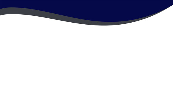 Abstract blue and ahs color wave website border, header on png background 