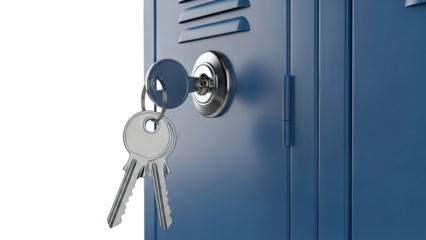 Keys in Blue Locker Lock