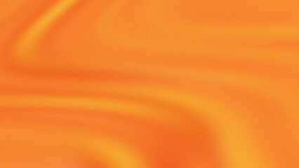 Vibrant Orange Satin Fabric with Smooth Curves and Flowing Texture