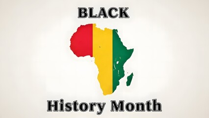 Fototapeta premium Black History Month Poster Design for February