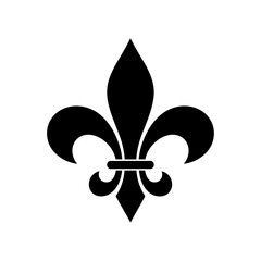 A striking black and white image featuring a stylized fleur de lis symbol © ayraislam